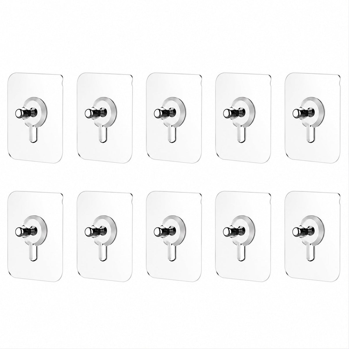 Kitchen utensil hanging on adhesive wall hook